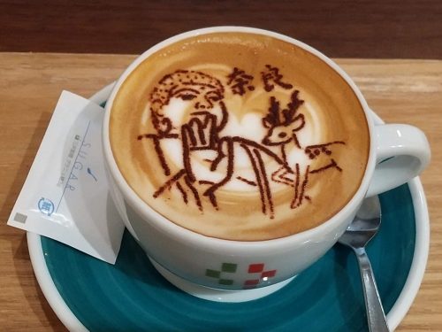 大仏様のカフェアート